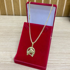 KIT CORRENTE ELO GRUMET 2MM + PULSEIRA BRINDE + PINGENTE BRINDE