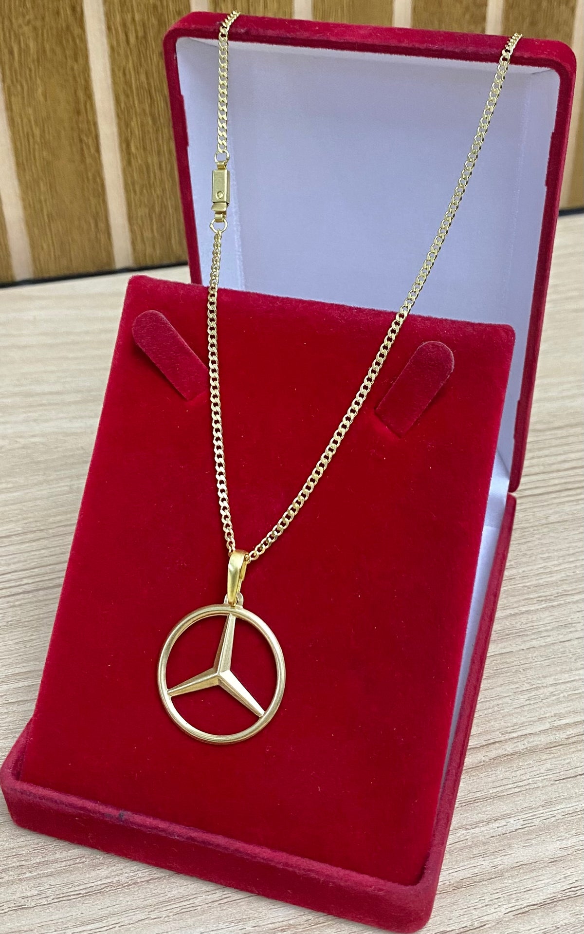 CORRENTE ELO PITBULL 2MM + PINGENTE MERCEDES