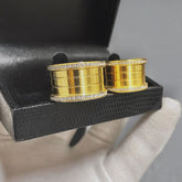 PAR DE ALIANÇAS MOD BULGARIA 14MM CRAVEJADA