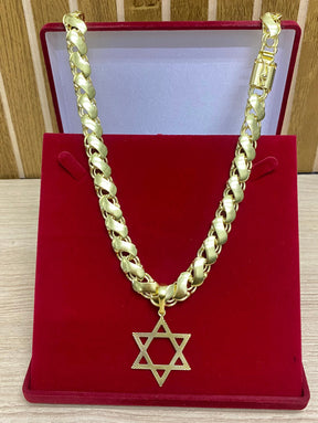 CORRENTE ELO FRISO S 12MM + PINGENTES