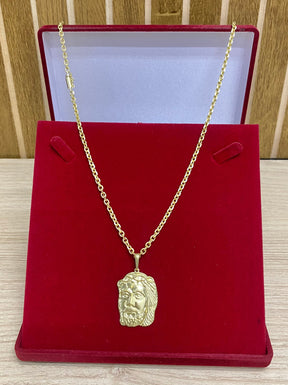 CORRENTE ELO CADEADO QUINA 4MM + PINGENTES