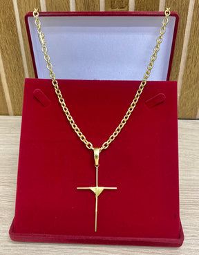 CORRENTE ELO CADEADO BOLEADO 6MM + PINGENTE BRINDE + PULSEIRA BRINDE