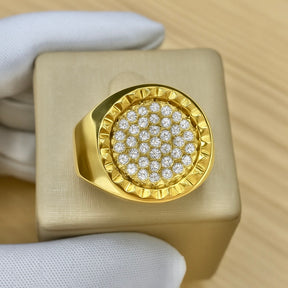 ANEL FRIZADO REDONDO CRAVEJADO