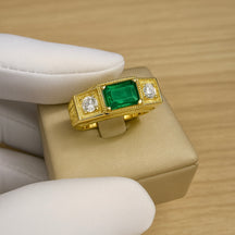 ANEL FORMATURA PEDRA VERMELHA