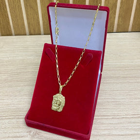 CORRENTE ELO CARTIER BOLEADO 2MM + PULSEIRA BRINDE + PINGENTE BRINDE