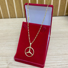 CORRENTE ELO CARTIER BOLEADO 2MM + PULSEIRA BRINDE + PINGENTE BRINDE