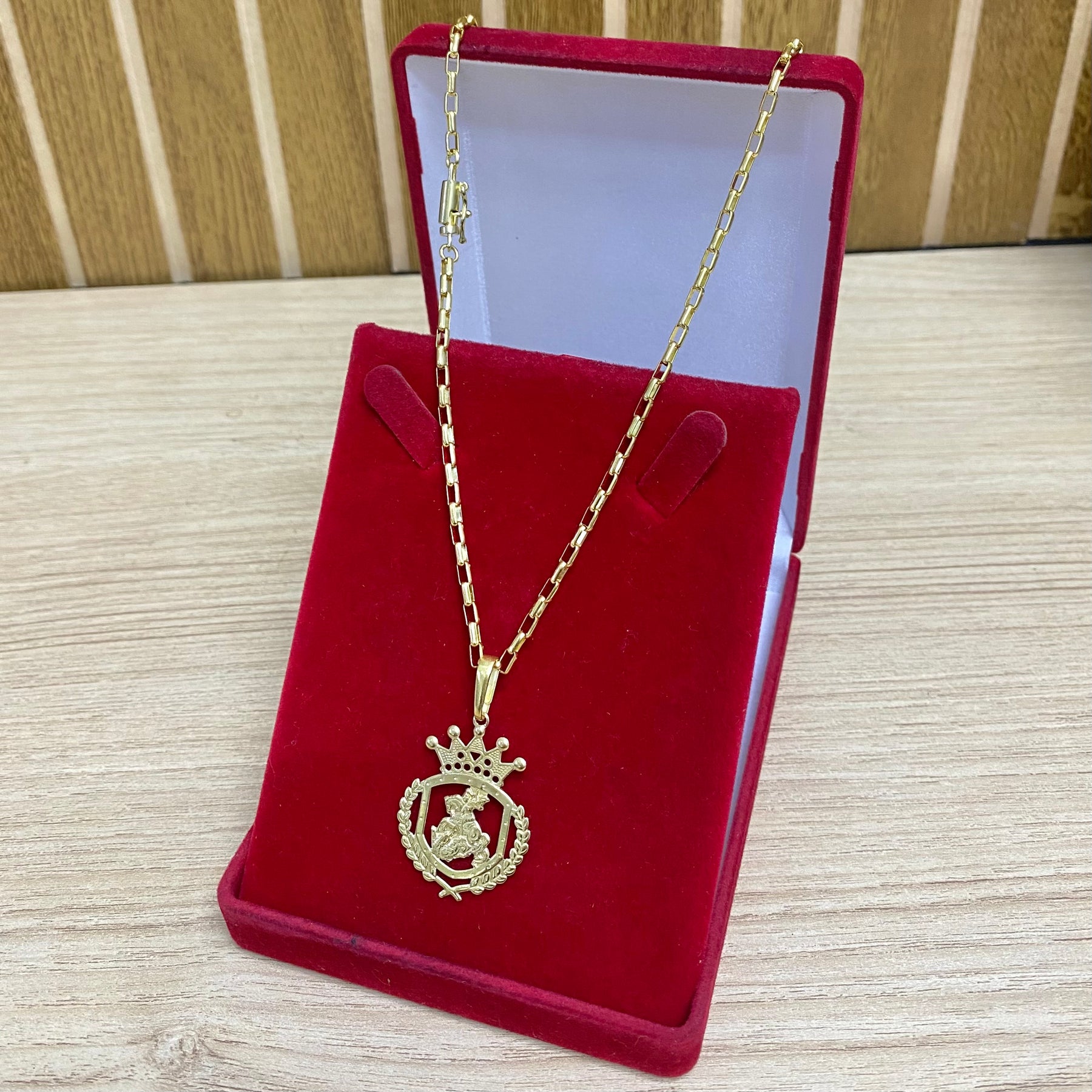 CORRENTE ELO CARTIER BOLEADO 2MM + PULSEIRA BRINDE + PINGENTE BRINDE