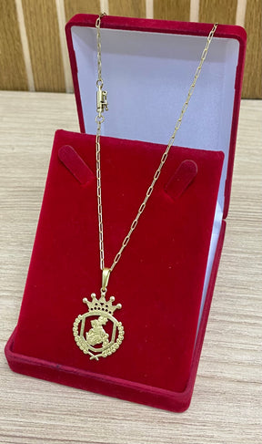 CORRENTE ELO LONG 2MM + PULSEIRA BRINDE + PINGENTE BRINDE