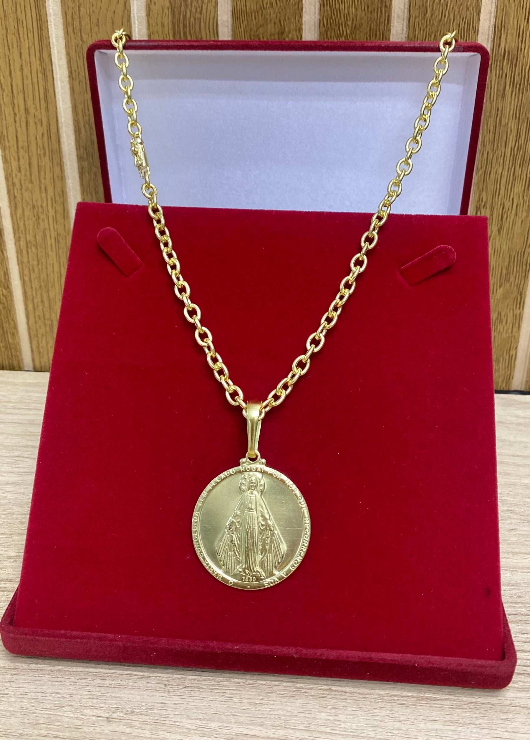 CORRENTE ELO CADEADO BOLEADO 6MM + PINGENTE BRINDE + PULSEIRA BRINDE