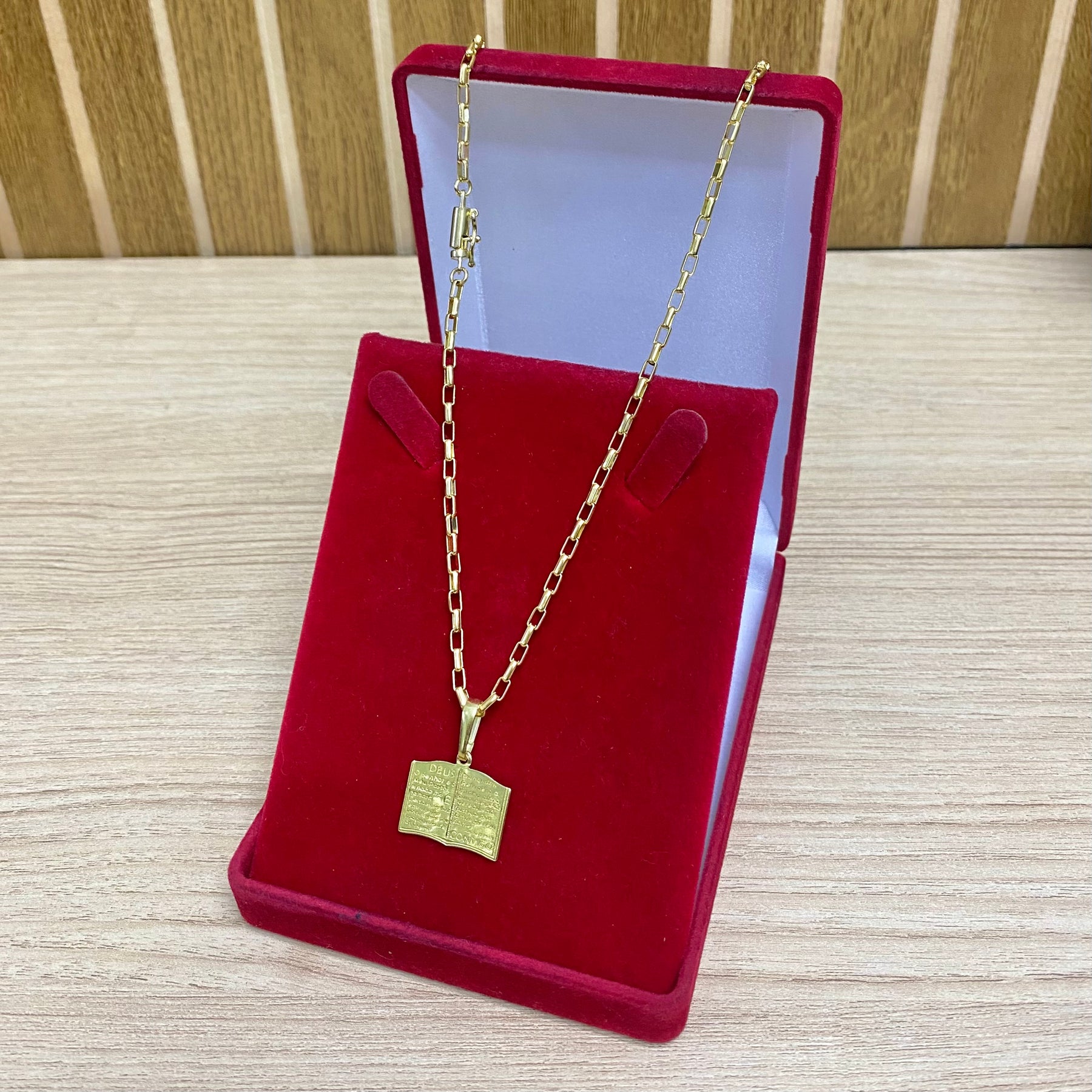 CORRENTE ELO CARTIER BOLEADO 2MM + PULSEIRA BRINDE + PINGENTE BRINDE