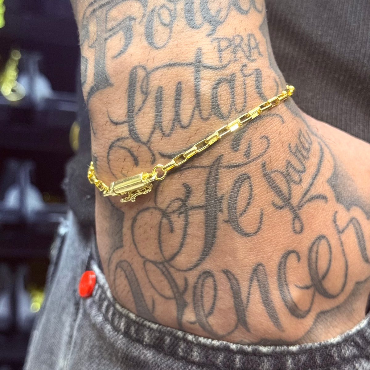 PULSEIRA ELO TIJOLINHO BOLEADO 3MM