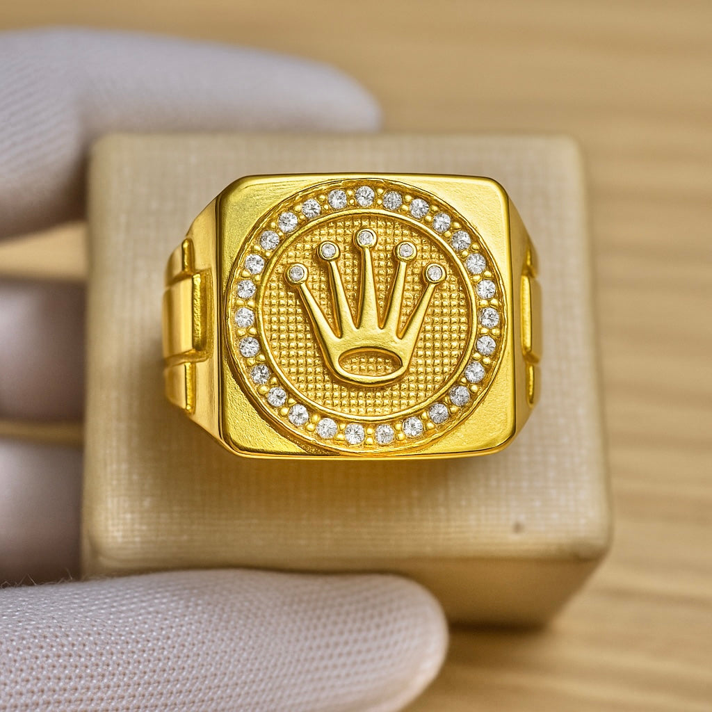 ANEL MARCA DE LUXO R’’ OLEX CRAVEJADO