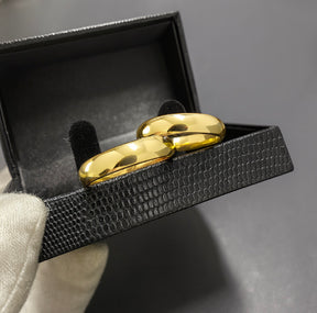 PAR DE ALIANÇAS MOD BOLEADO 4MM