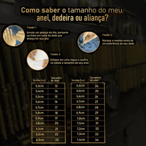 ANEL ESTRELA DE DAVI CRAV GRANDE (PEDRAS BRANCAS)